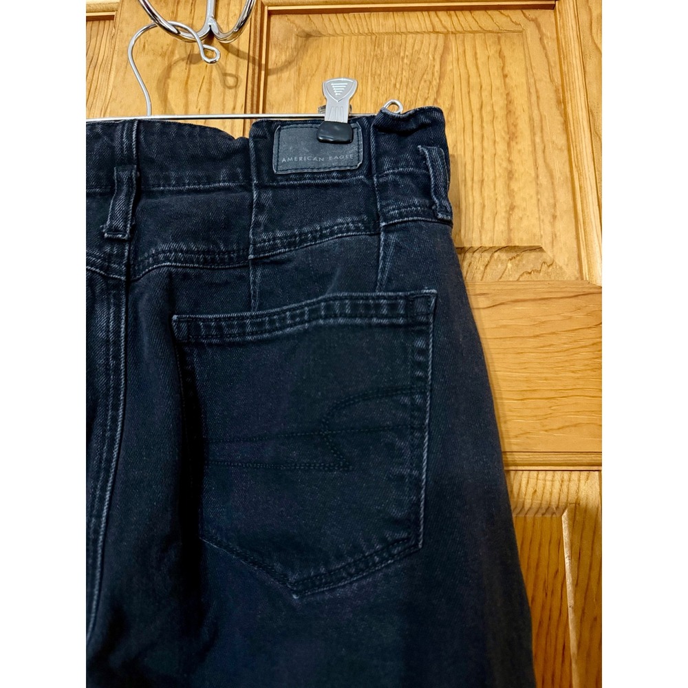 American Eagle Outfitters Mom Jeans Women's Size 4 Regular Black High Rise - Picture 5 of 8
